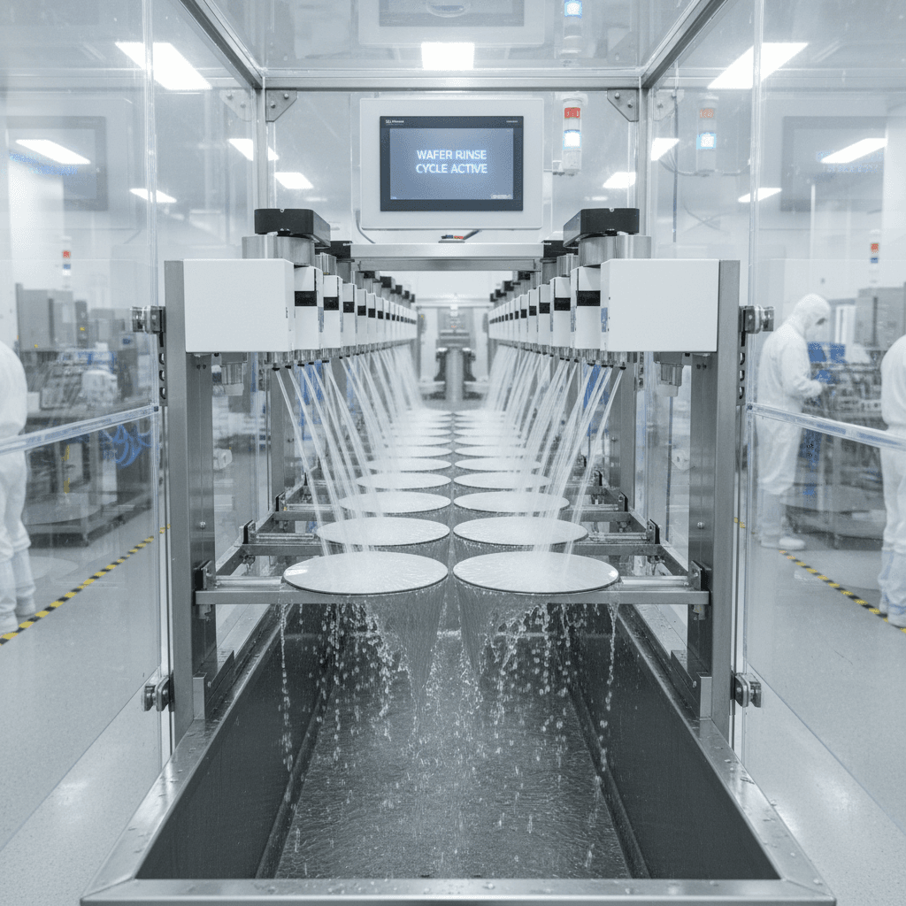 Automatic rinsing process